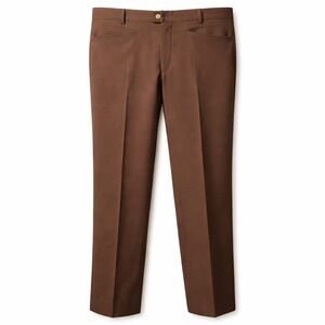 Vtg SANSABELT Jaymar Slacks Pant Sz 34x30 Chocolate Brown Poly Double Knit EUC!
